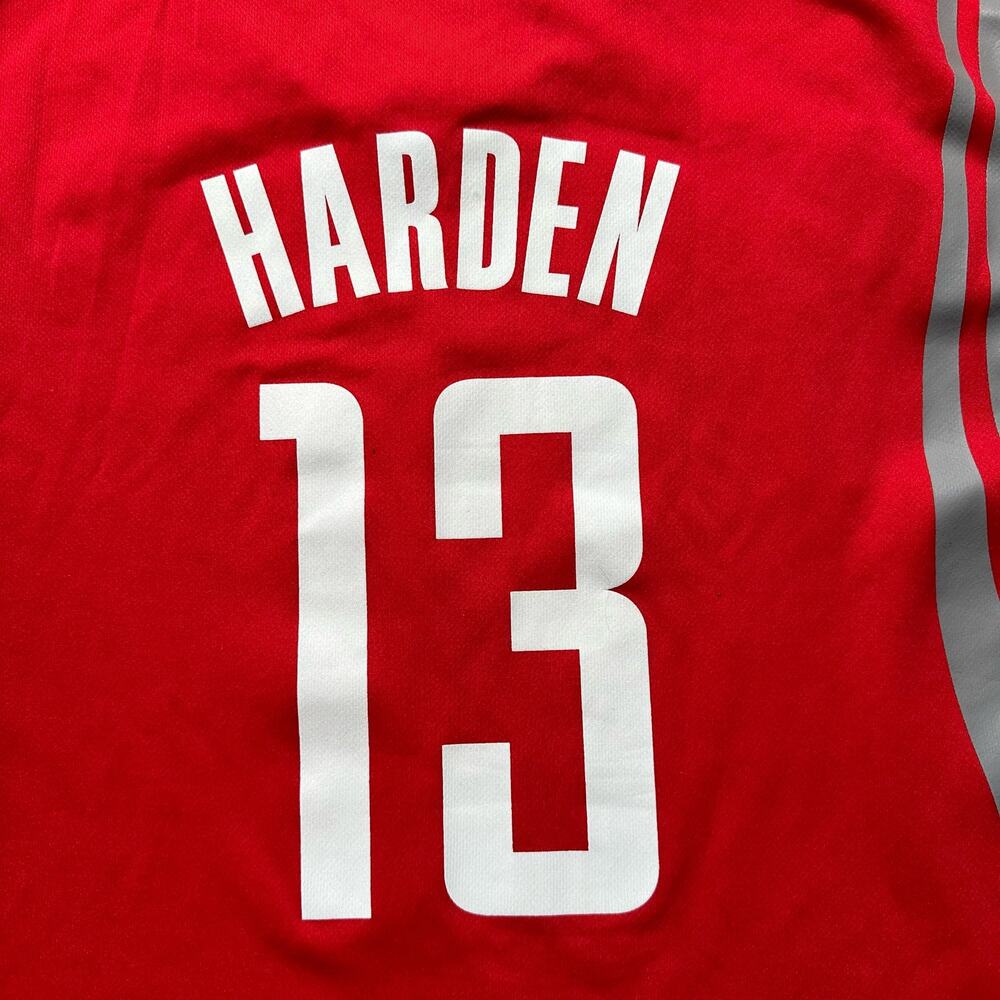 Adidas Houston Rockets James Harden Red Jersey #13 Size‎ XLarge NBA Basketball - Picture 7 of 7